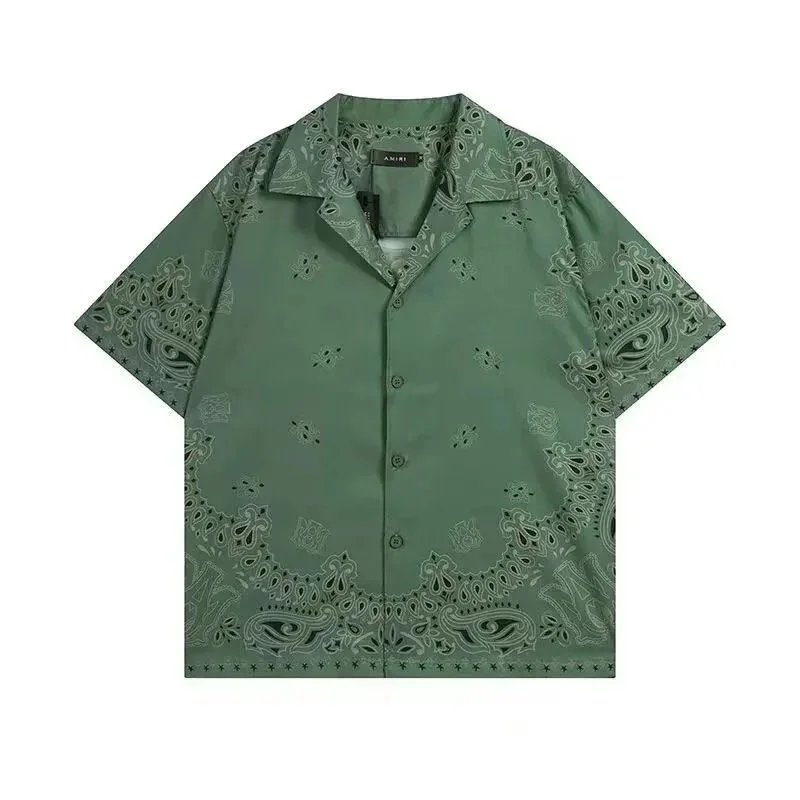 AMIRI Shirts Short-Sleeve Gradient Logo Print Shirt — 8