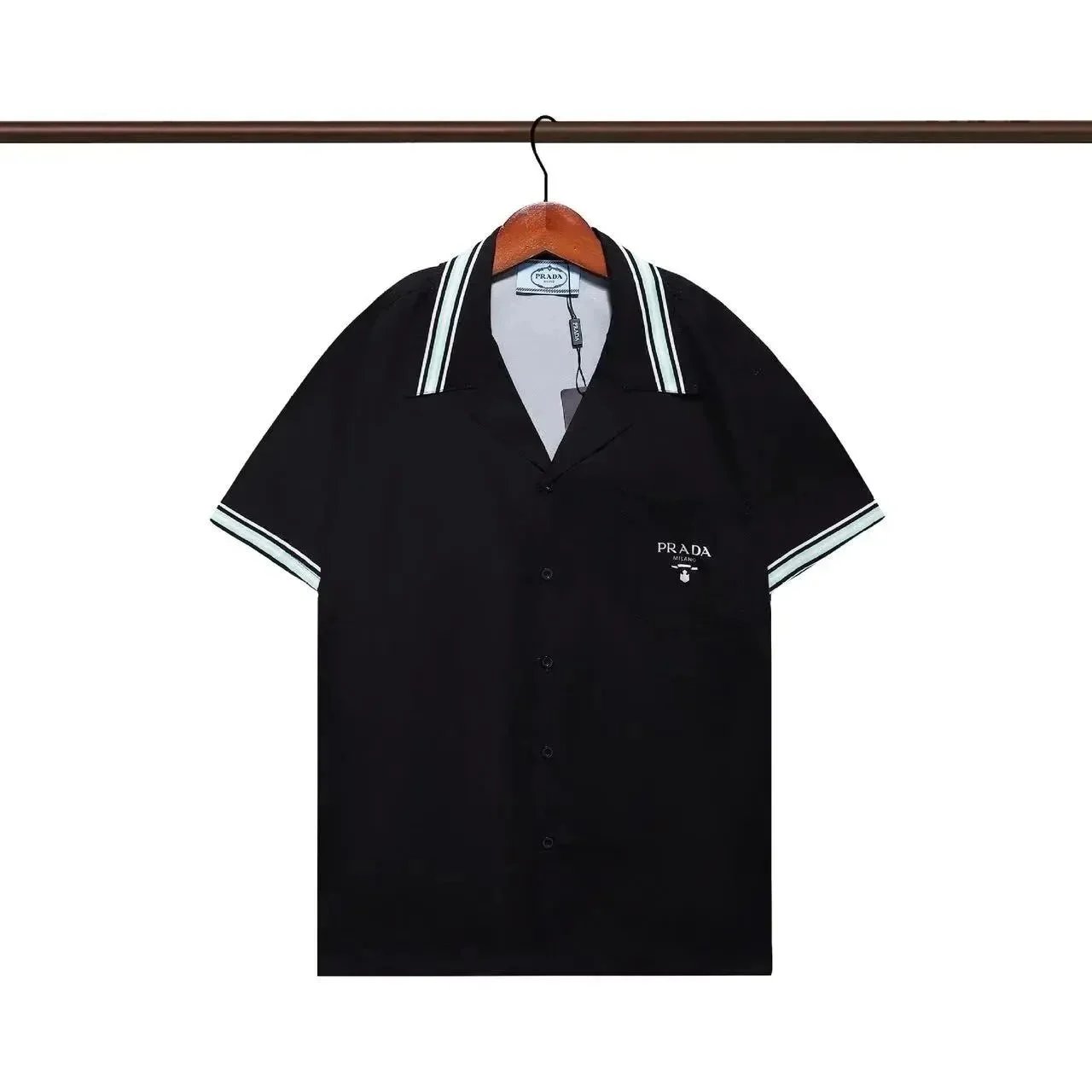 AMIRI Shirts Short-Sleeve Gradient Logo Print Shirt — 21