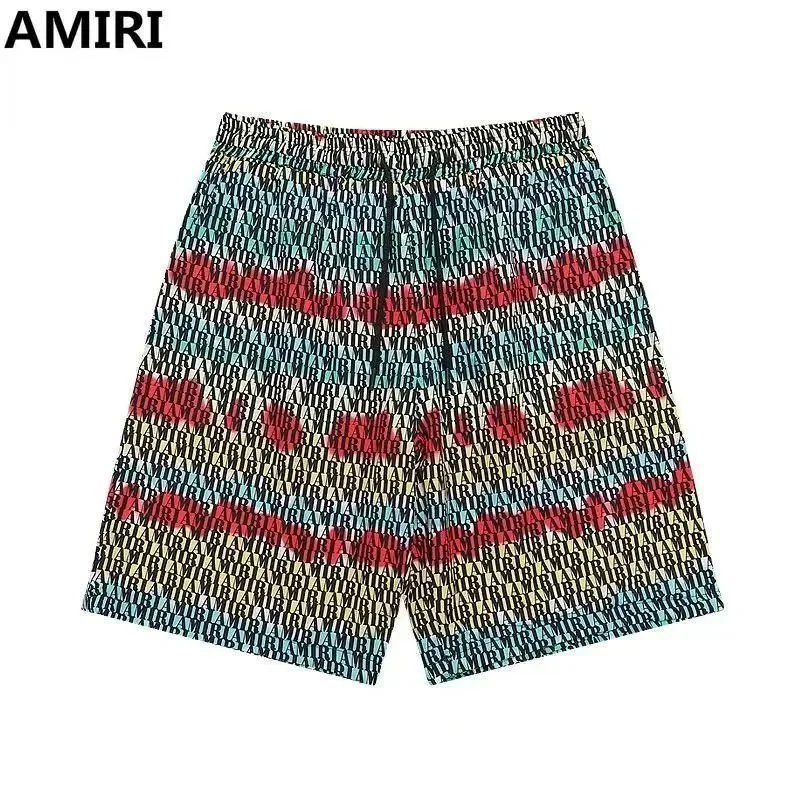 AMIRI Shirts Short-Sleeve Gradient Logo Print Shirt — 40