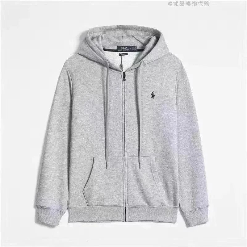 Polo Ralph Lauren Polo Ralph Lauren Grey Zip-Up Hoodie Grey