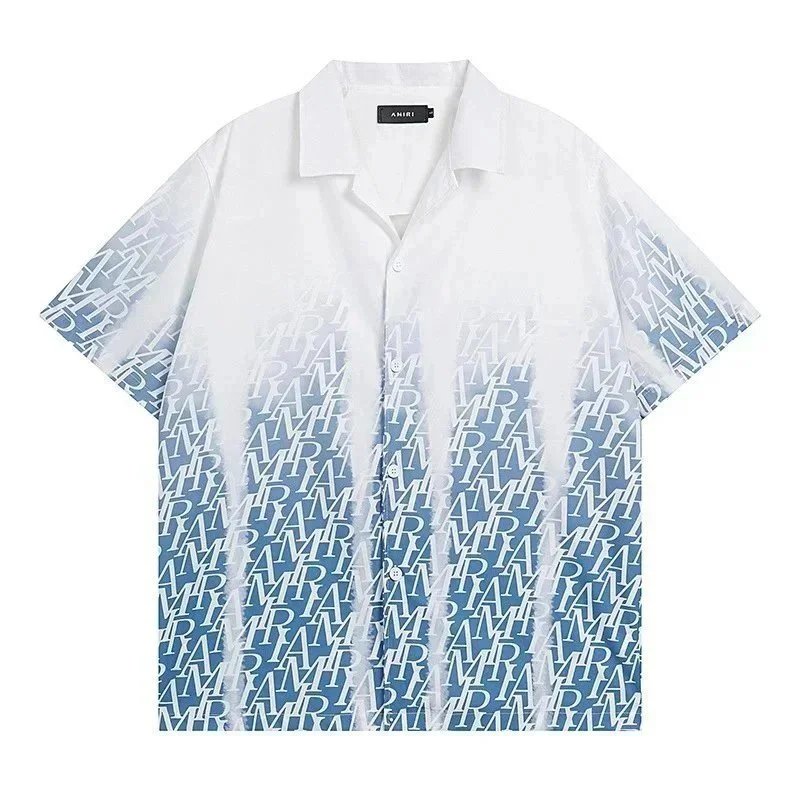 AMIRI Shirts Short-Sleeve Gradient Logo Print Shirt image 2