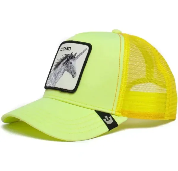 Goorin Bros. Legend Unicorn Neon Yellow Trucker Hat - 1