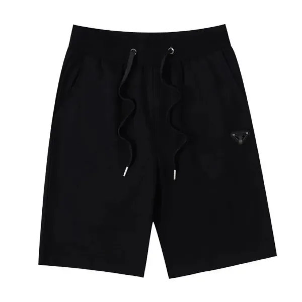 Prada Logo-Embroidered Track Shorts Black - 7