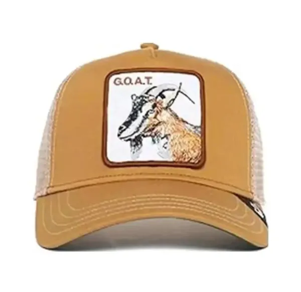 Goorin Bros. Goat Patch Trucker Hat Beige Baseball Cap - 1