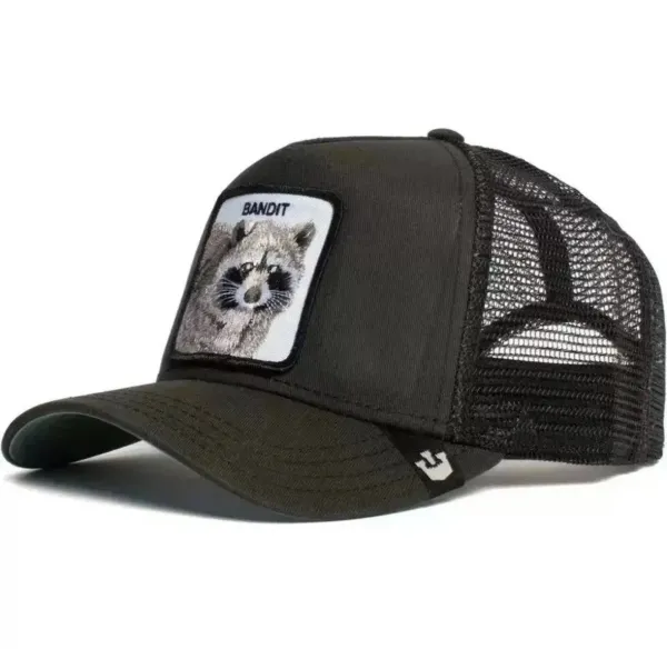 Goorin Bros Bandit Raccoon Trucker Cap Black - 1