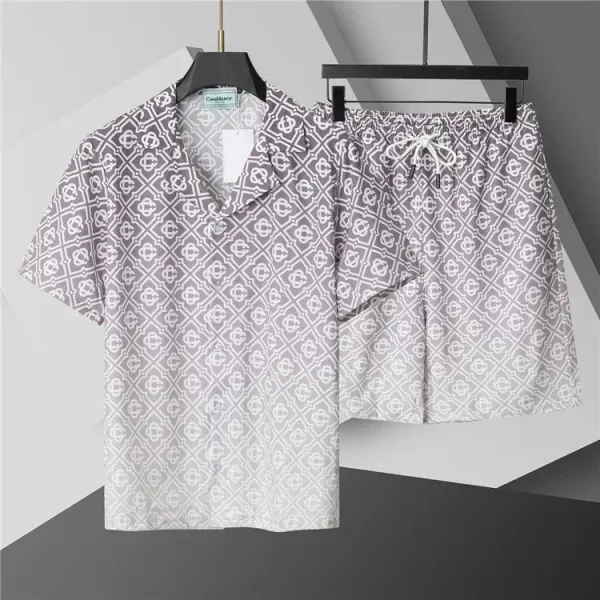 Burberry Check Print Short-Sleeve Shirt and Shorts Set Beige Multicolor - 9