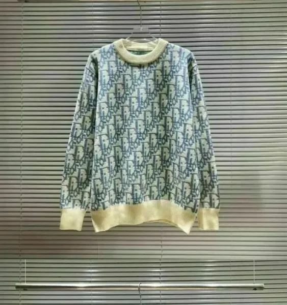Design Graphic Knit Sweater Gray Multicolor - 11
