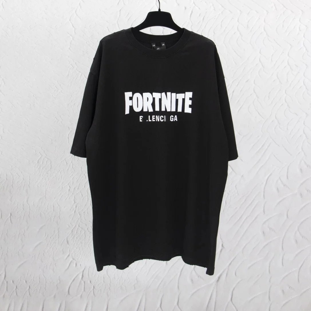 Fortnite x E.Lenci Ga Black Oversized Graphic T-Shirt - 7
