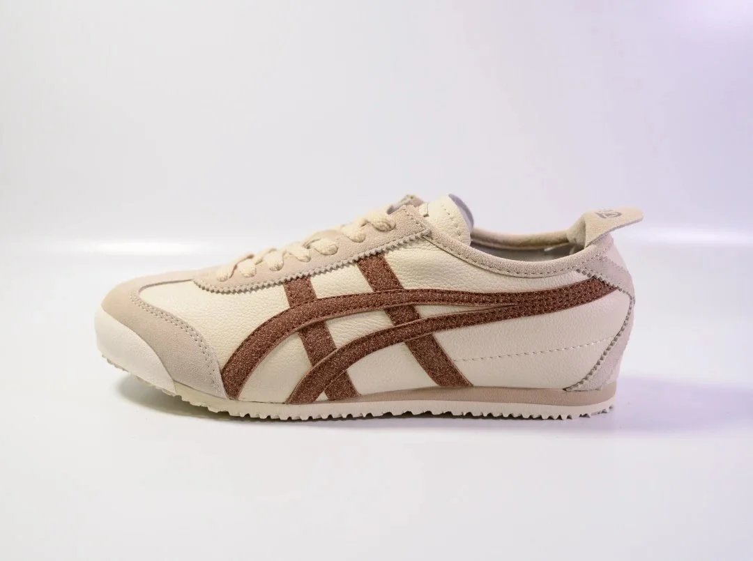 Onitsuka Tiger Onitsuka Tiger Mexico 66 Sneakers in Cream and Brown Beige