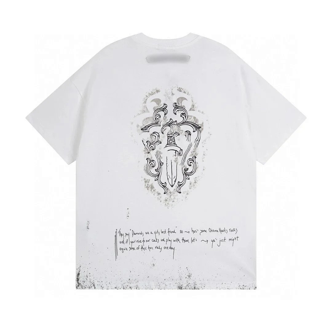 Chrome Hearts Paint Splatter Logo T-Shirt White product detail 5 in Litbuy spreadsheet finds