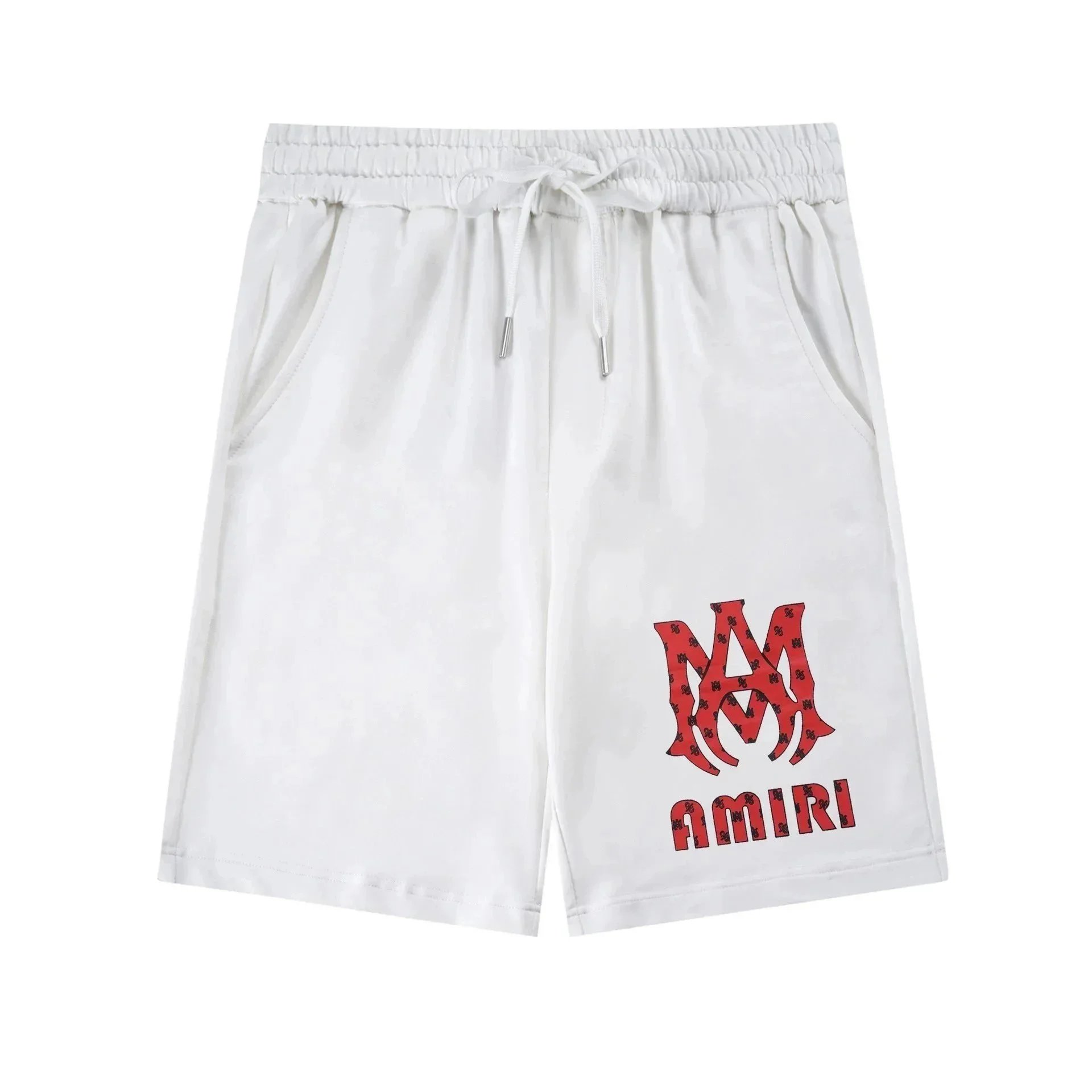 Amiri Vinyl Logo Drawstring Shorts Black - 4