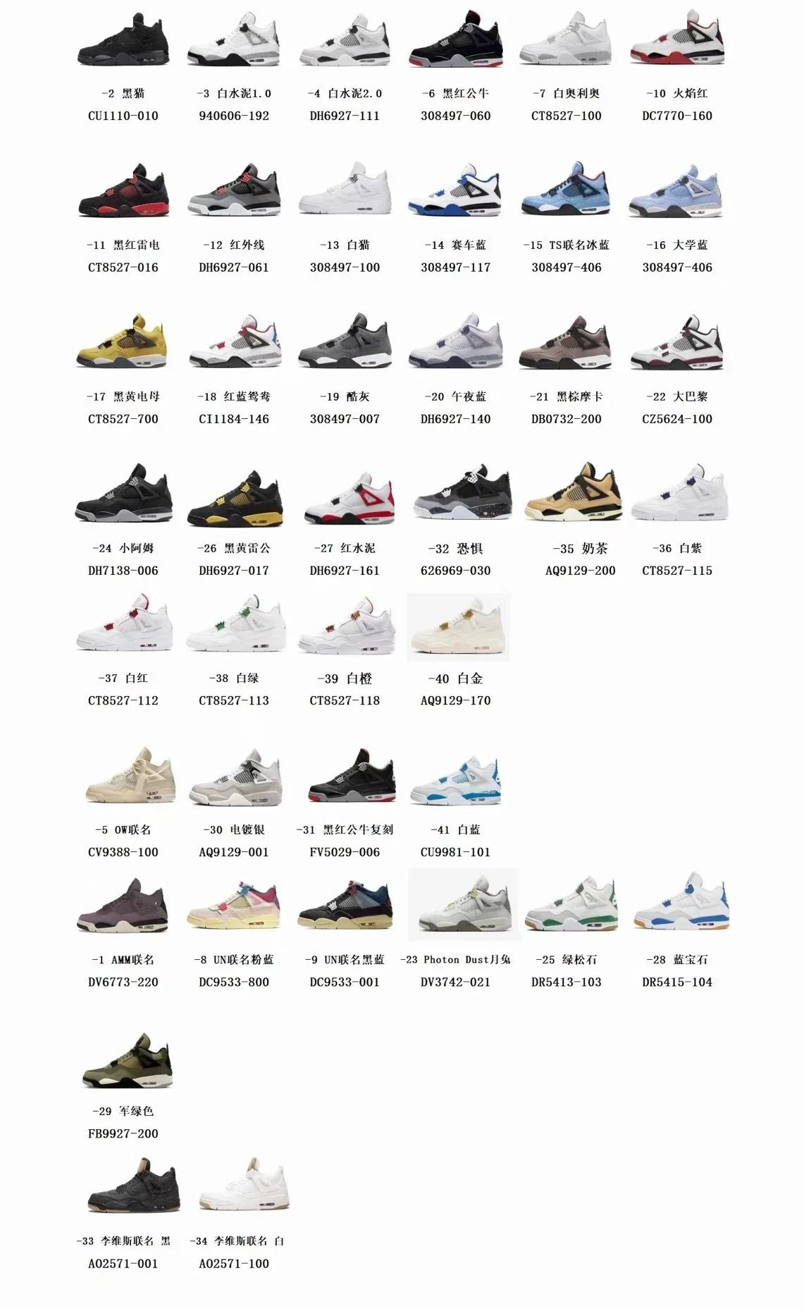 Air Jordan 4 Retro White Black Red