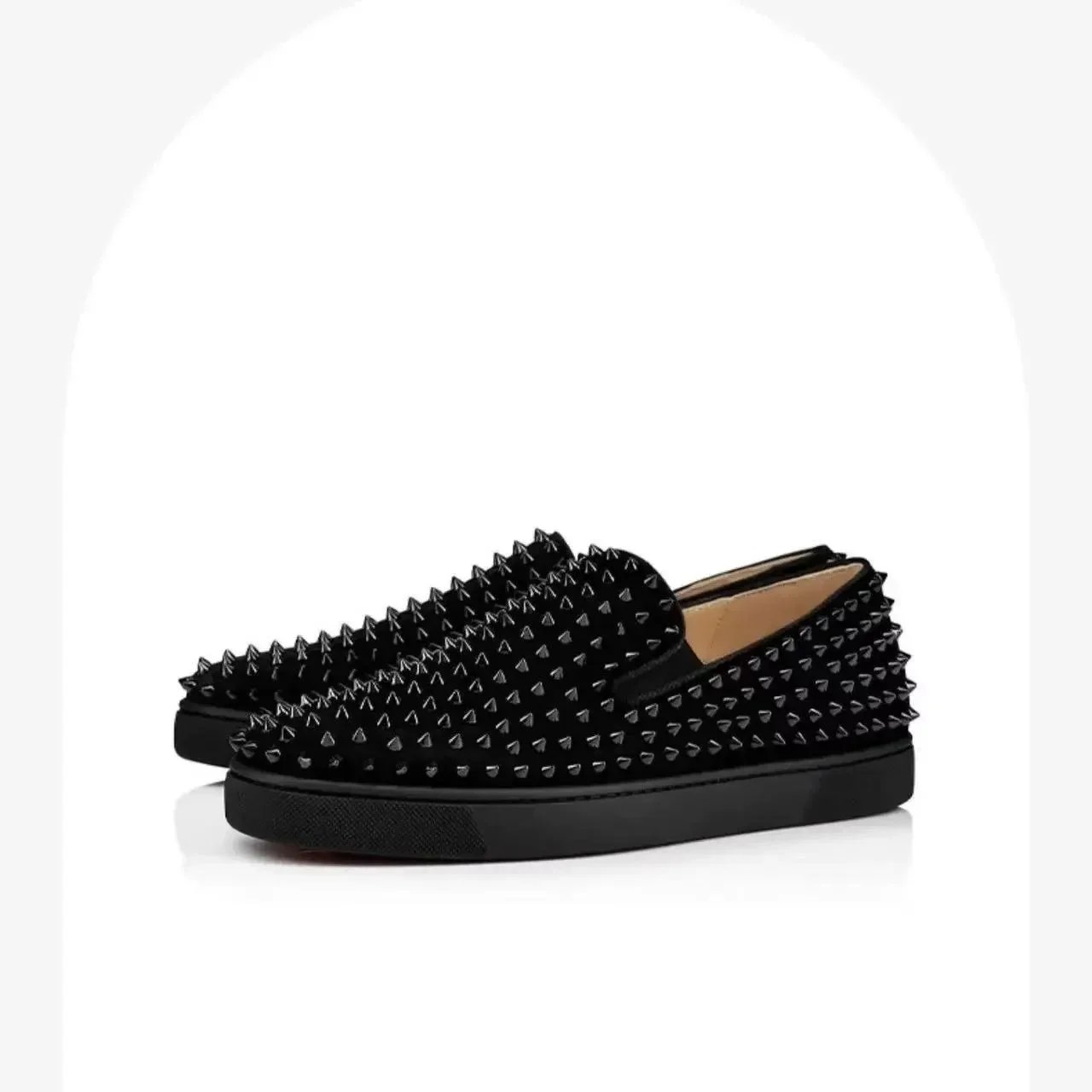 Black with full studs
