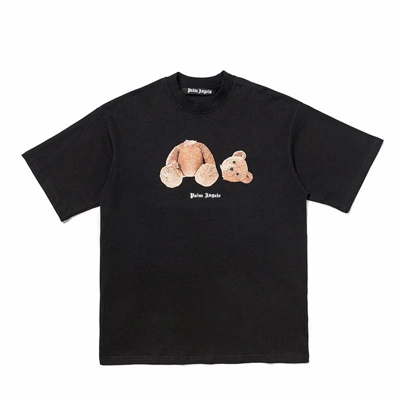 Palm Angels Leopard Bear T-Shirt Neon Green - 5