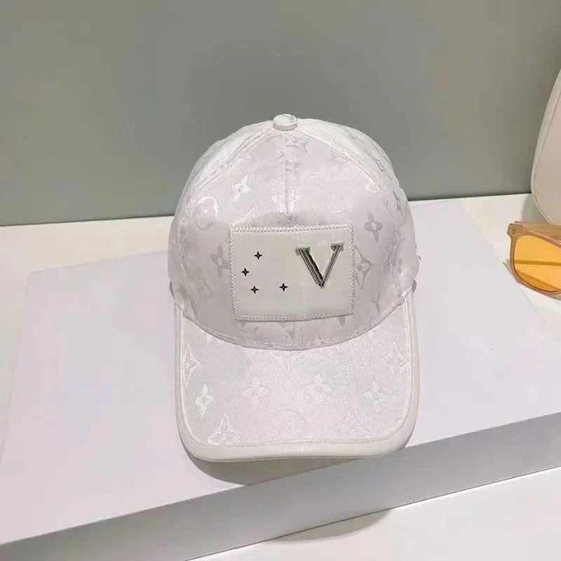 Louis Vuitton Cap Gray Monogram Embroidered Baseball Hat