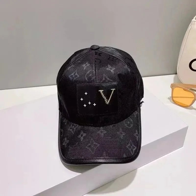 Louis Vuitton Cap Gray Monogram Embroidered Baseball Hat