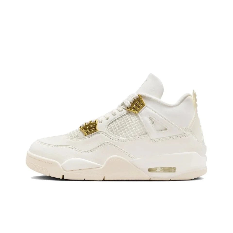Jordan Mid-Top Basketball Sneakers in White, Yellow, and Black product photo 3