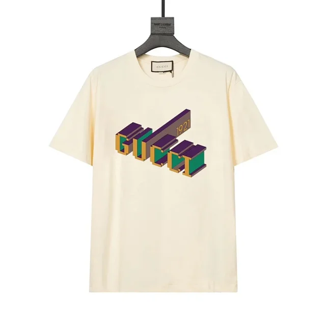 Gucci T-Shirts Logo graphic crew-neck T-shirt product detail image 3