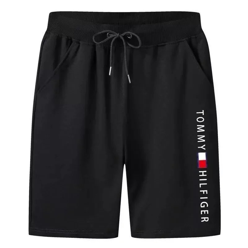 Tommy Hilfiger Tommy Hilfiger Black Solid Shorts with Drawstring Waist Black