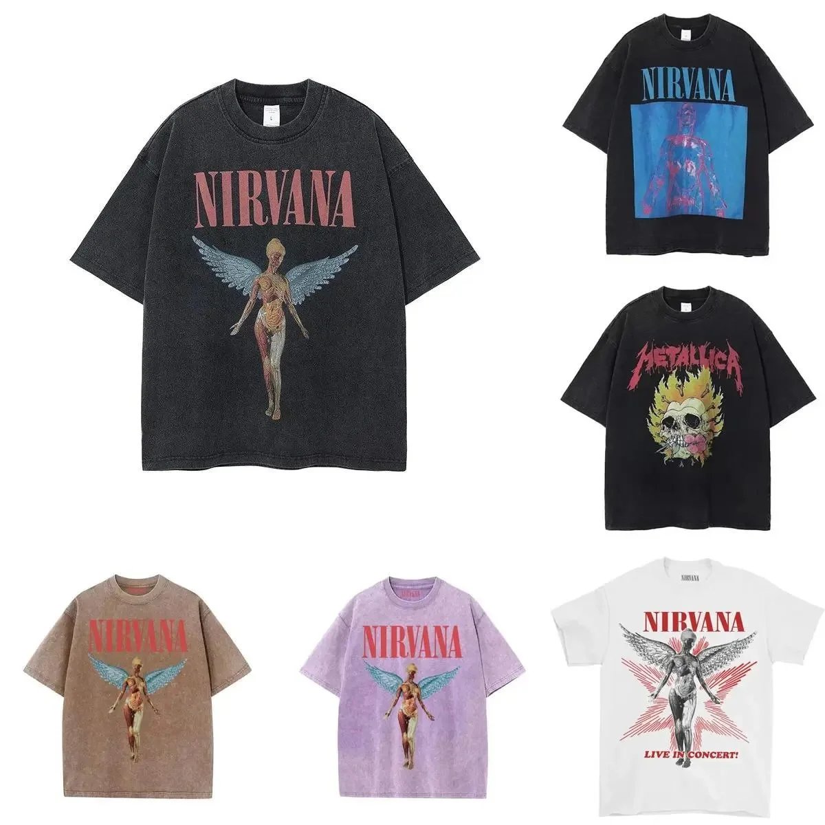 Nirvana In Utero Angel T-Shirt [22 styles]