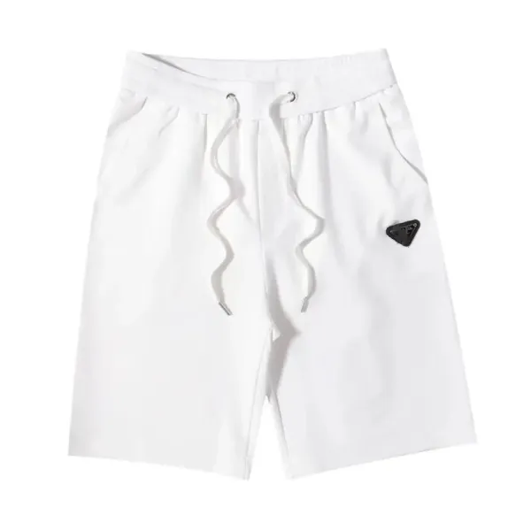 Prada Logo-Embroidered Track Shorts Black - 6