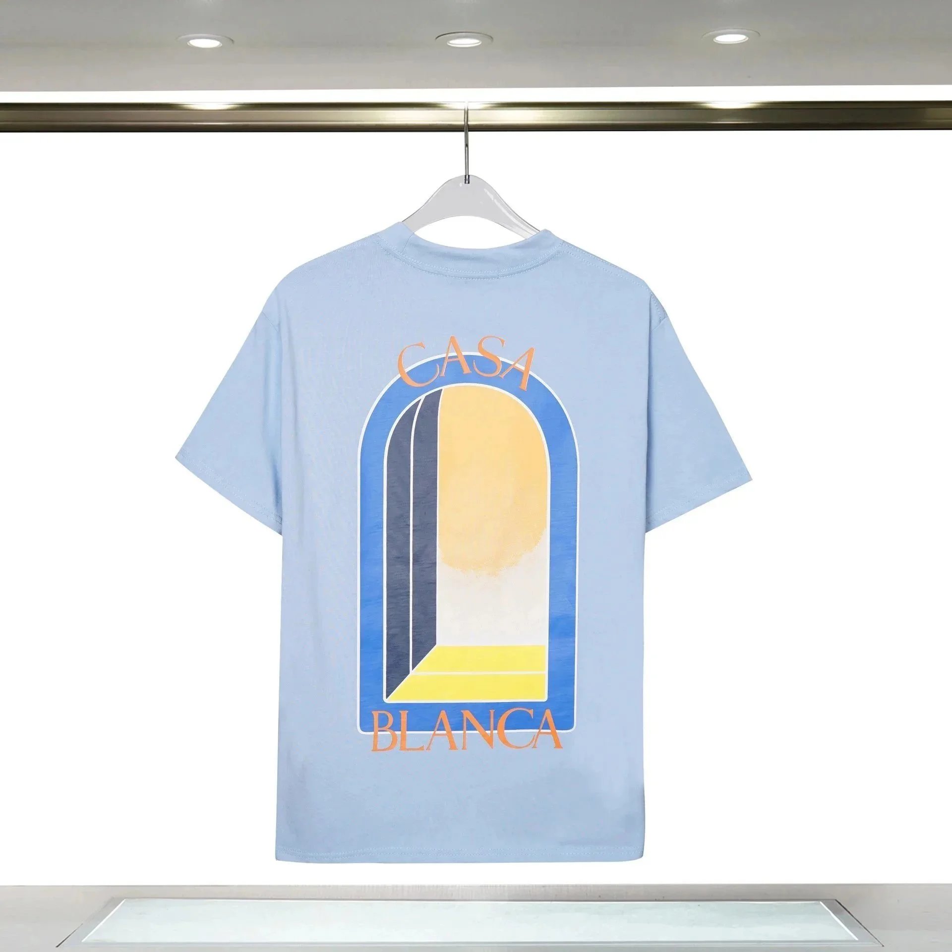 Casablanca Casa Blanca Light Blue Graphic T-Shirt Blue