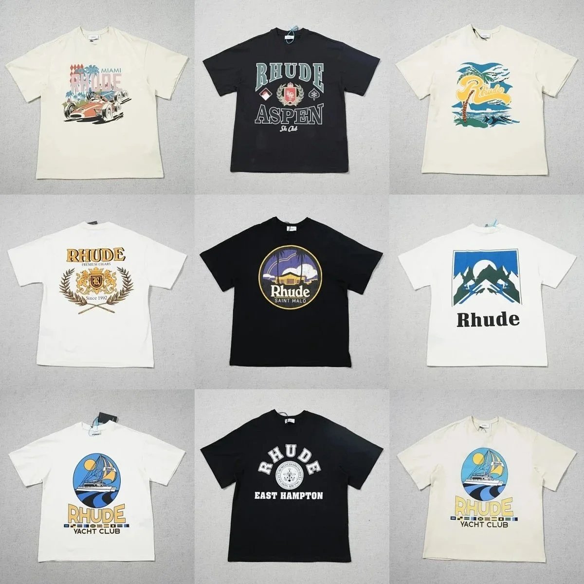 Design Mountain R Logo Black T-Shirt product detail 2 in Litbuy spreadsheet finds