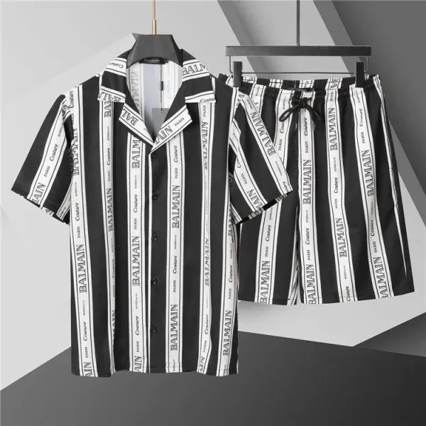 Burberry Check Print Short-Sleeve Shirt and Shorts Set Beige Multicolor - 10
