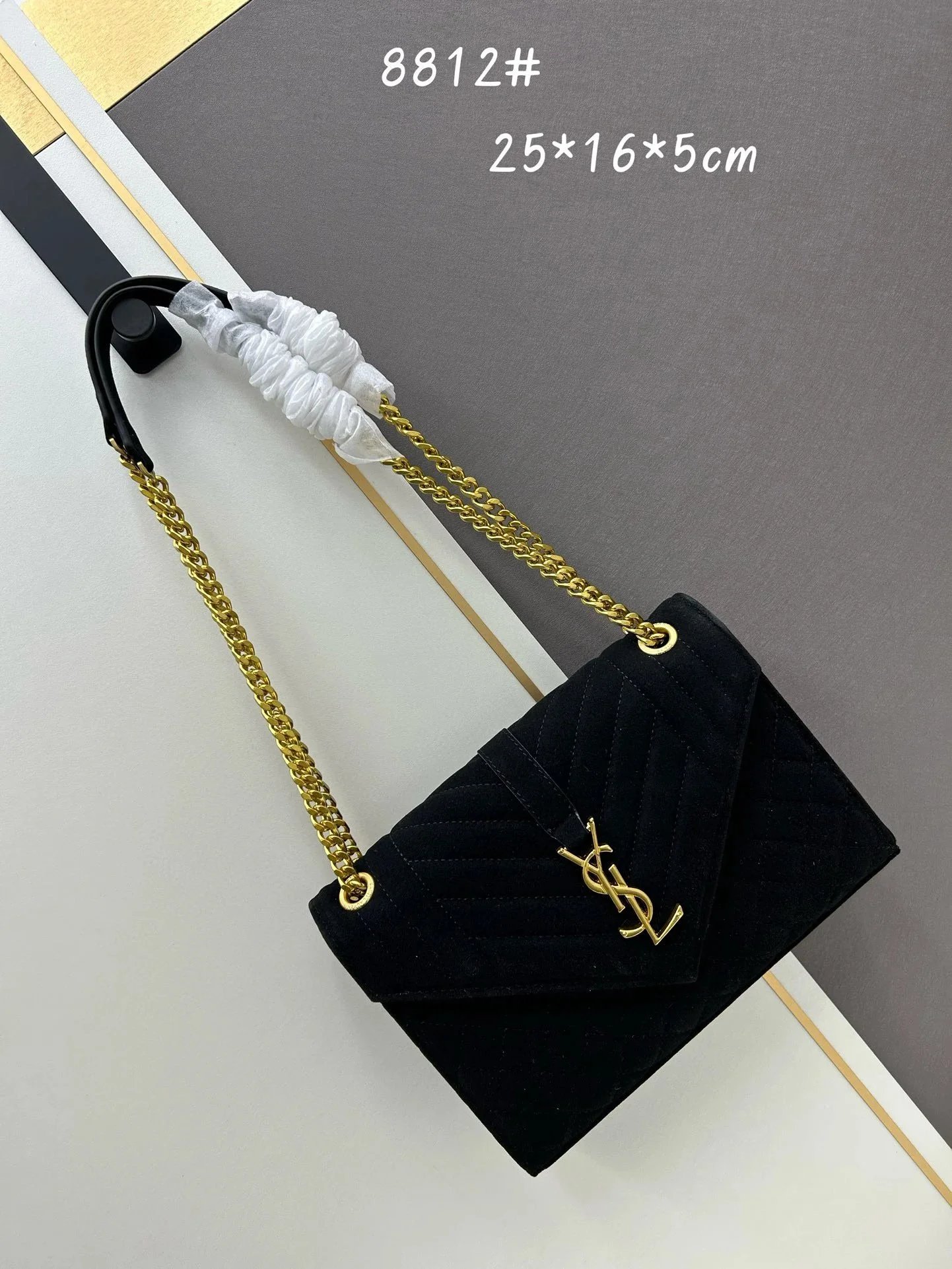 Saint Laurent Shoulder Bags Chain-Strap Flap — 035