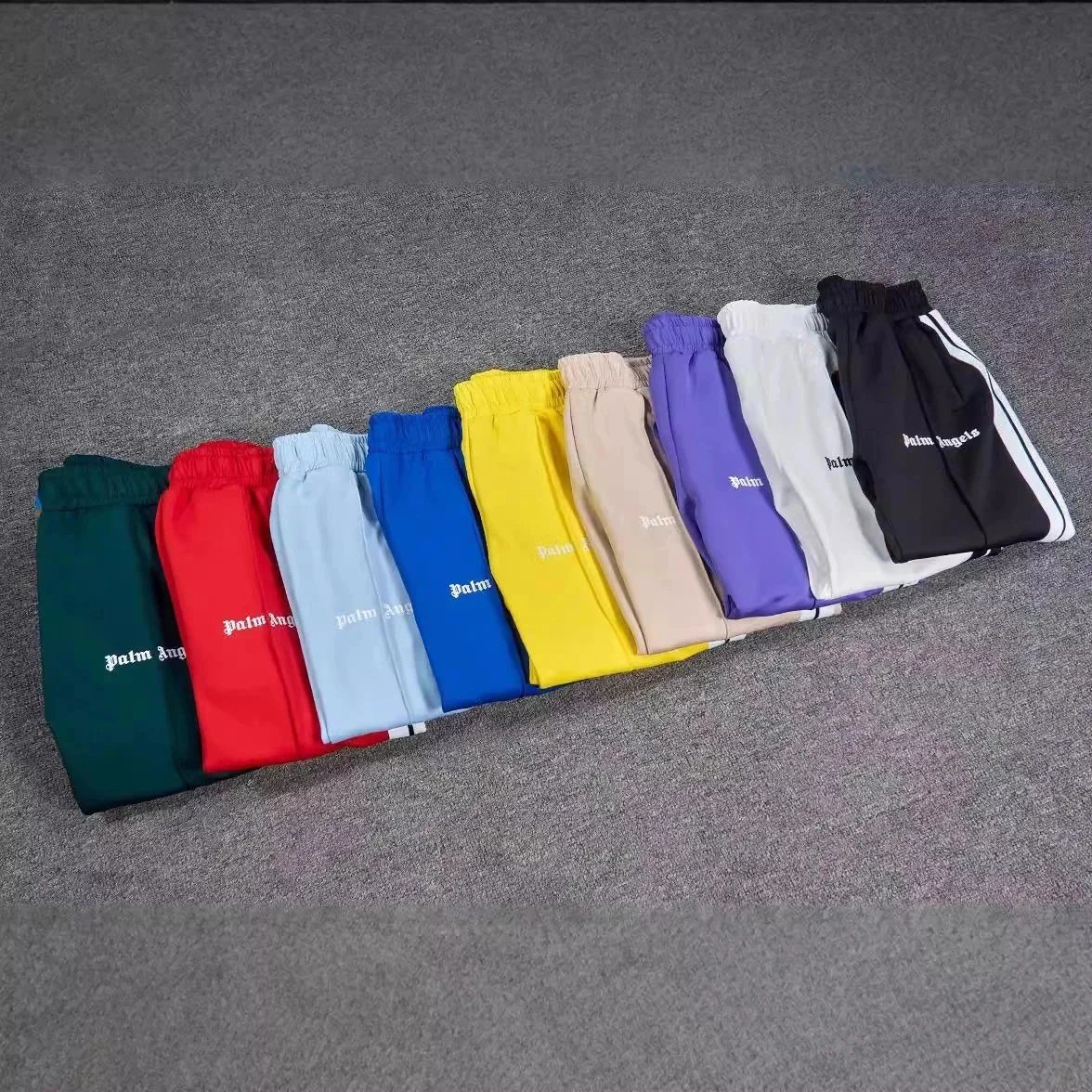 Palm Angels Track Shorts Purple Blue Yellow Black Red Sporty