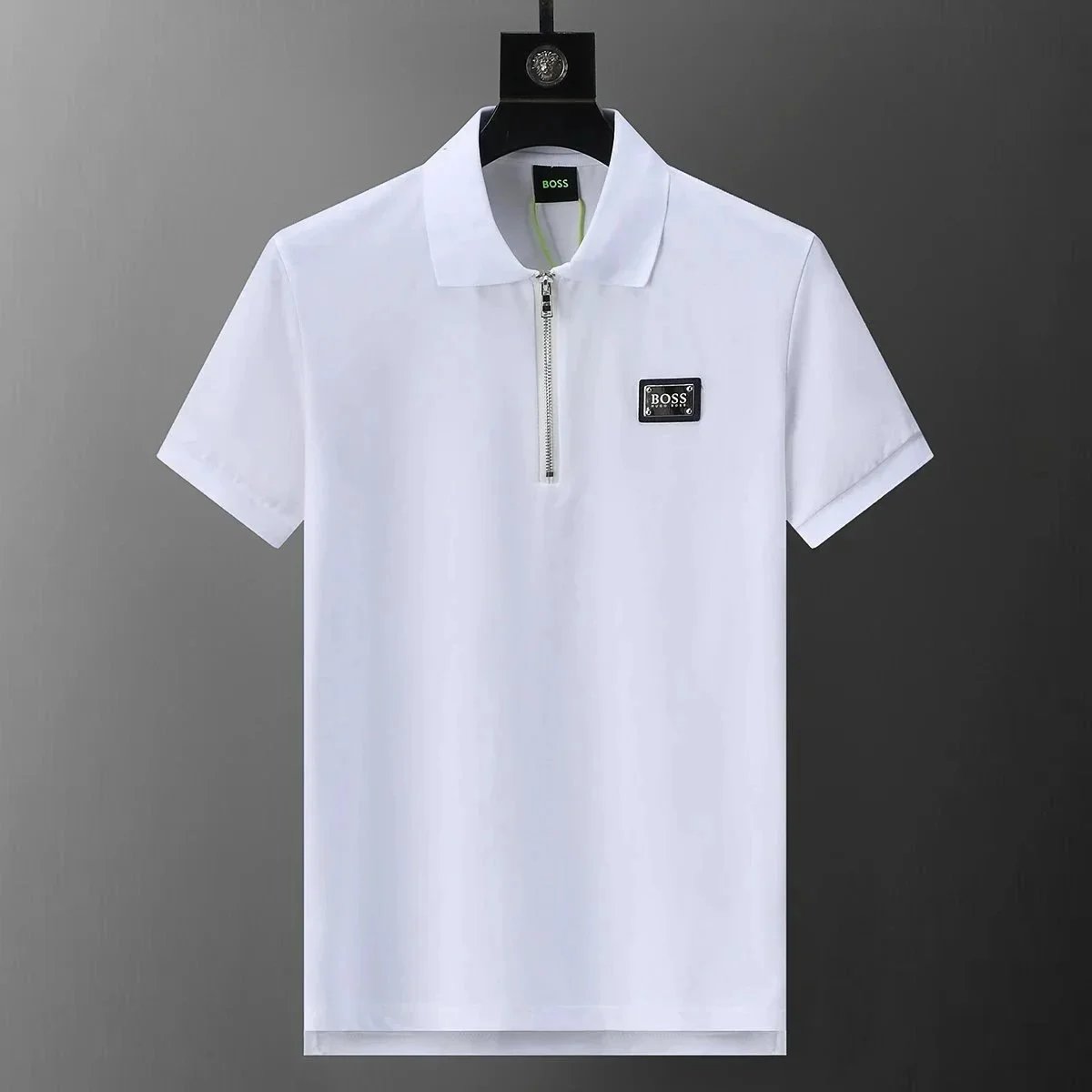 Hugo Boss Hugo Boss White Polo Shirt with Zipper Detail White