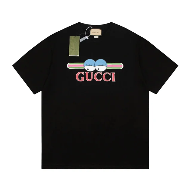 Gucci T-Shirts Logo graphic crew-neck T-shirt product detail image 6
