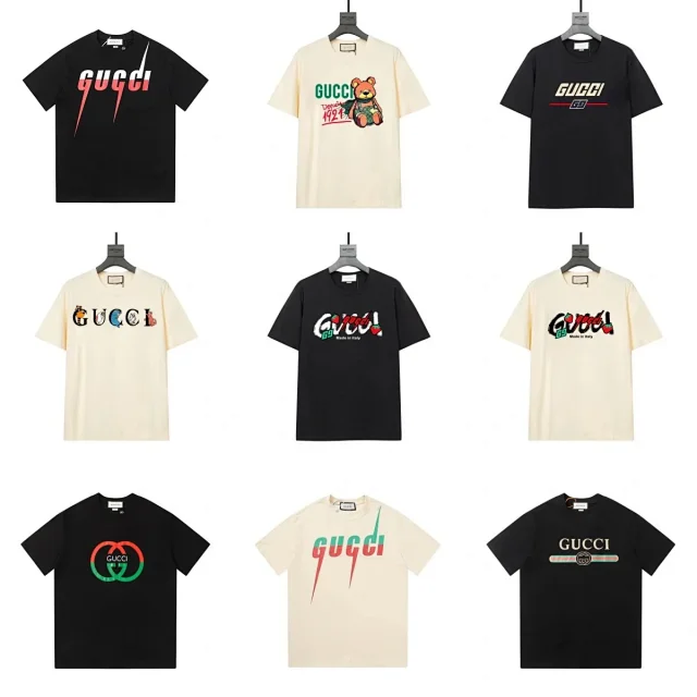 Gucci T-Shirts Logo graphic crew-neck T-shirt product detail image 1