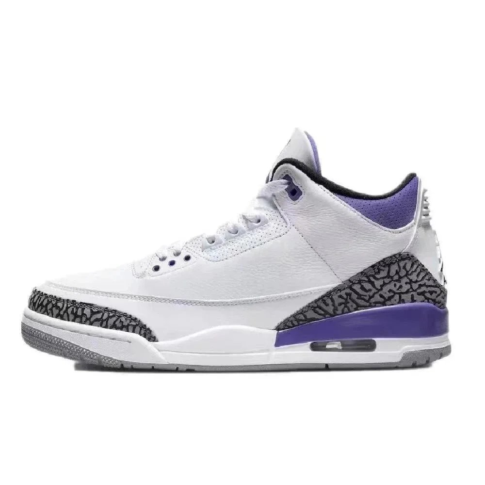 AJ3-White and Purple