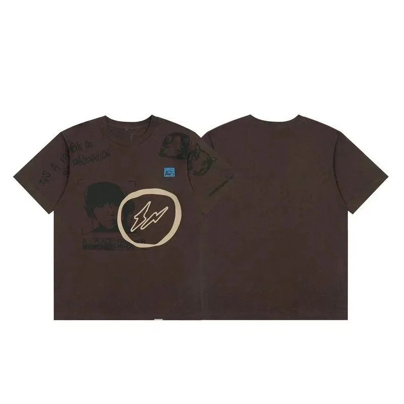 McDonald's T-Shirts Graphic-print crew-neck T-shirt — Style 9 - Brown