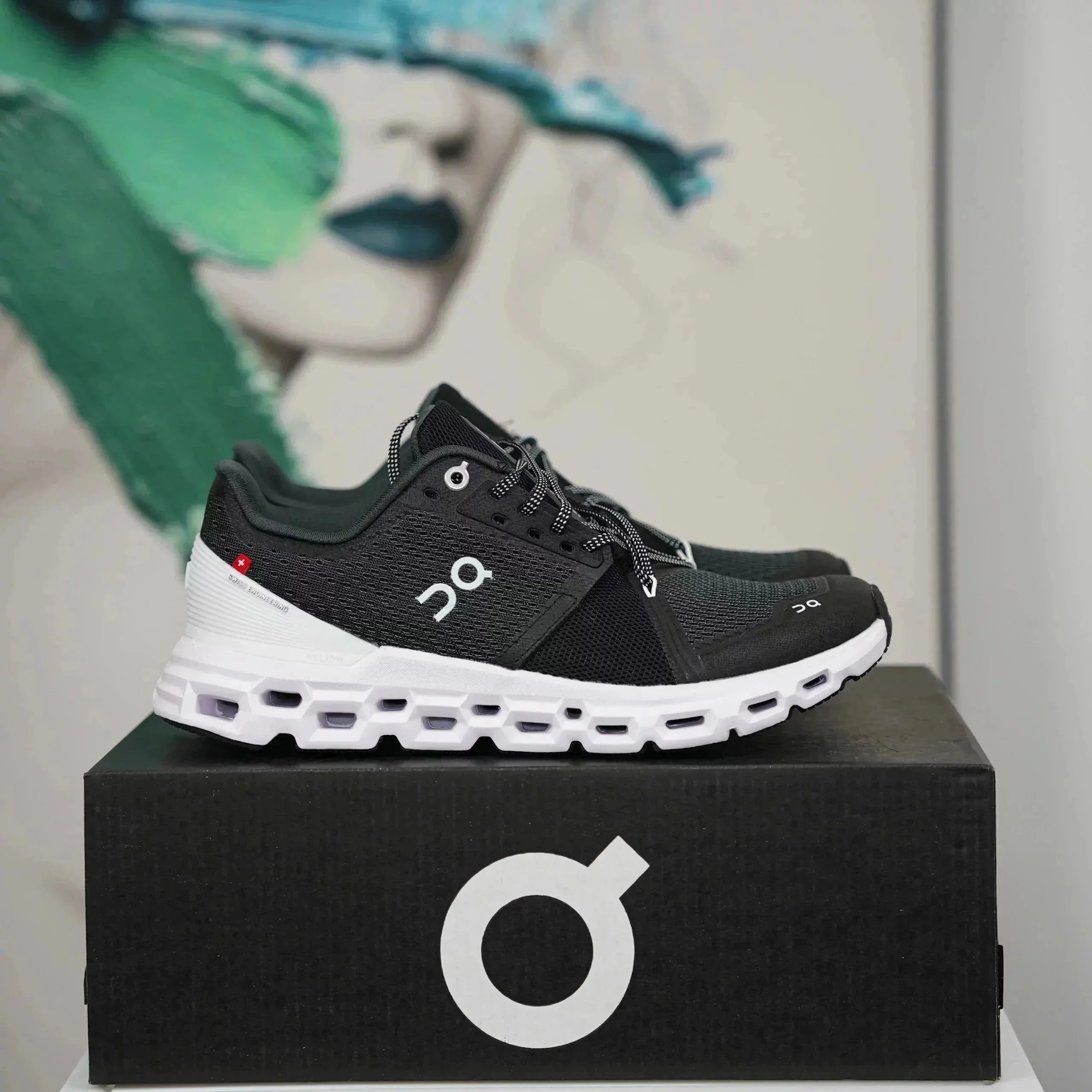 On On Cloud X Running Shoes Black/White Black
