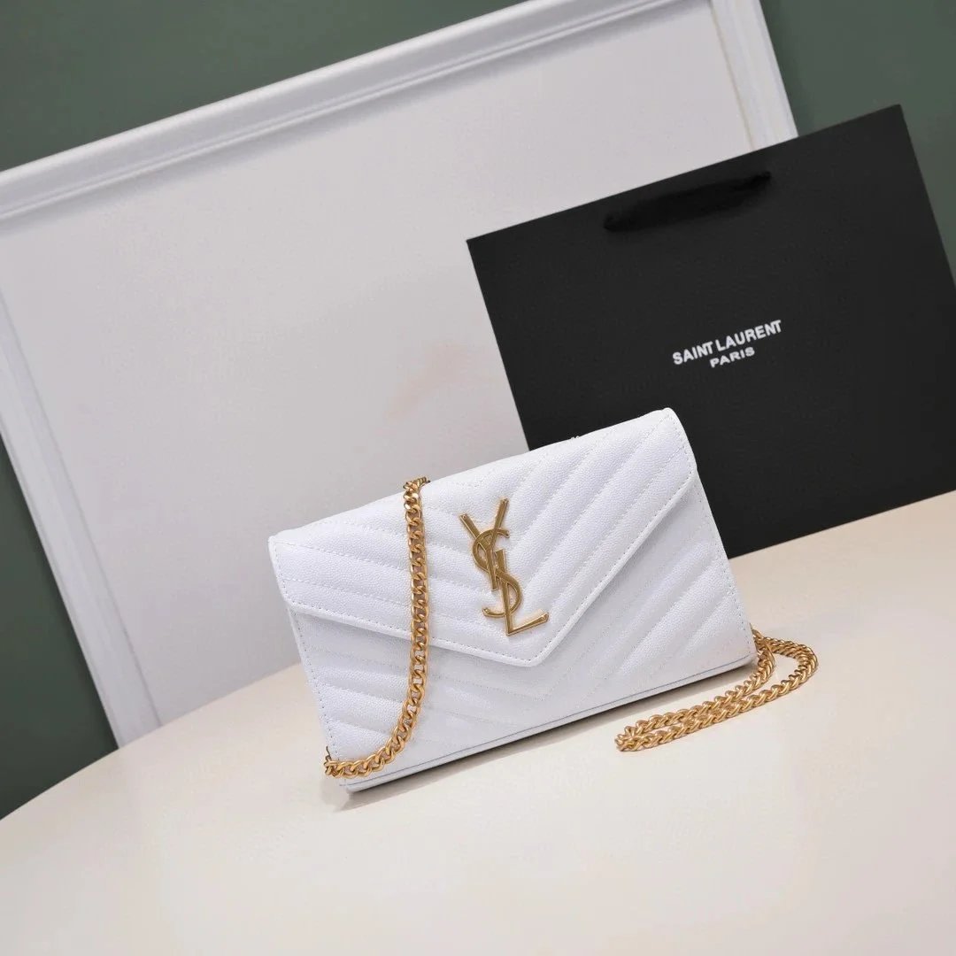 Saint Laurent Shoulder Bags Chain-Strap Flap — 010