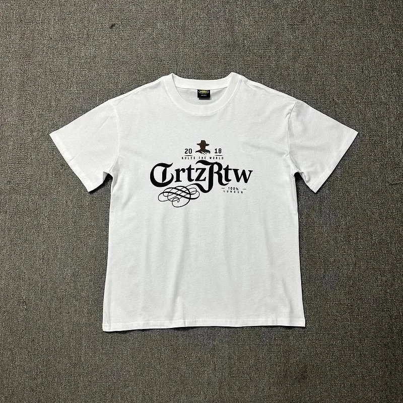Corteiz Graphic Print White Black Streetwear T-Shirt