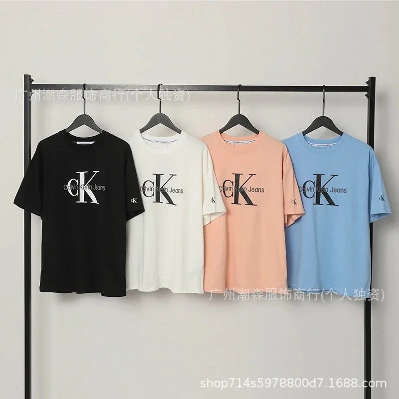 Calvin Klein CK Logo Black White Casual T-Shirt