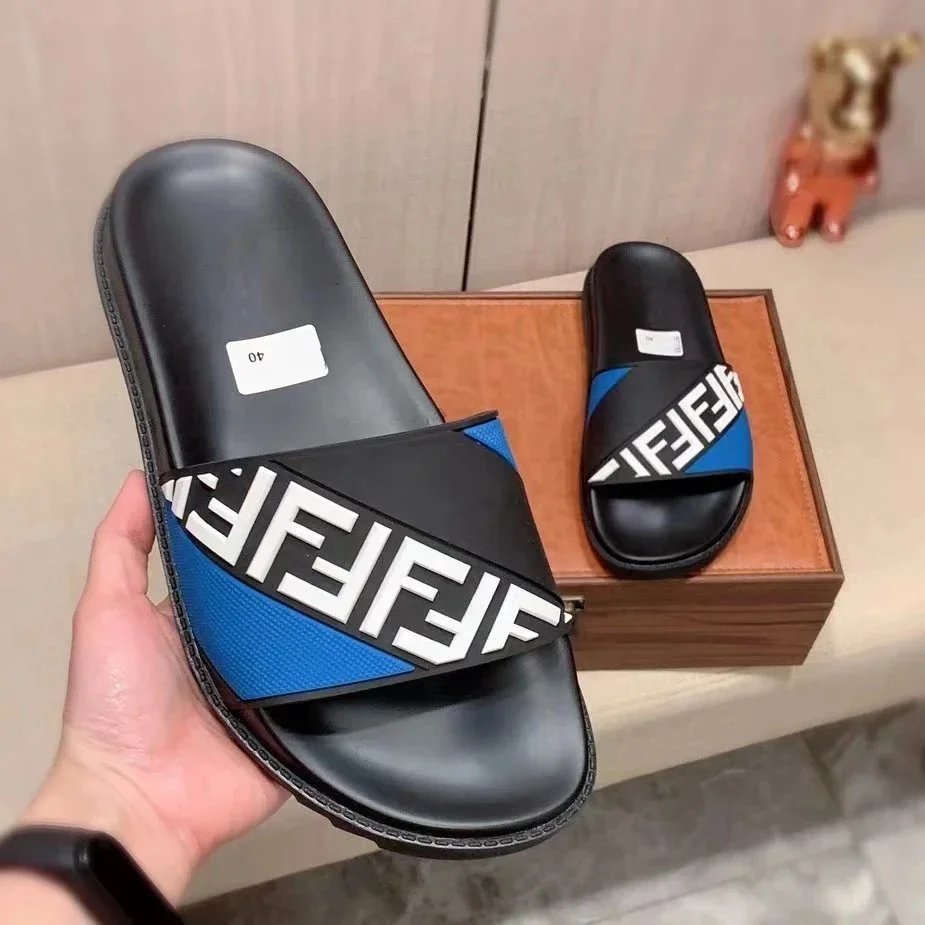 Fendi FF Logo Slide Sandals - 002499