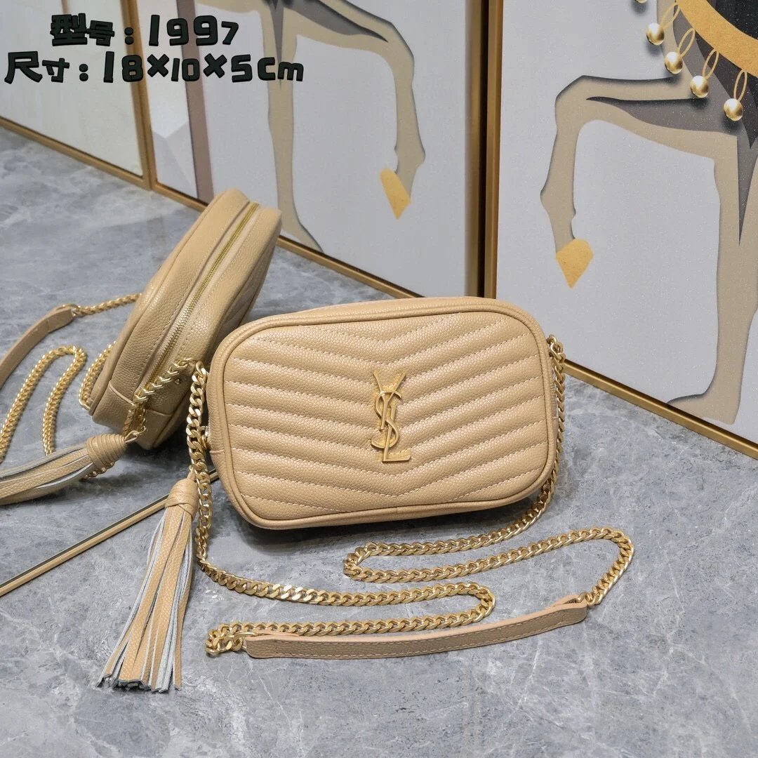 Saint Laurent Shoulder Bags Chain-Strap Flap — 001