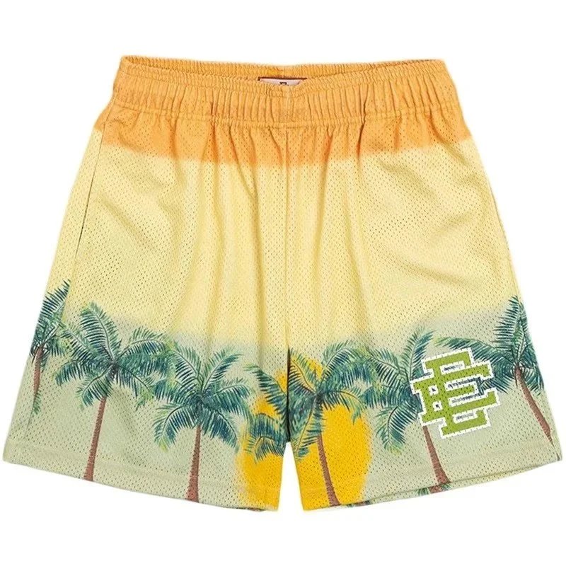 Mesh Shorts Assorted Patterns Star Cloud Print Sporty