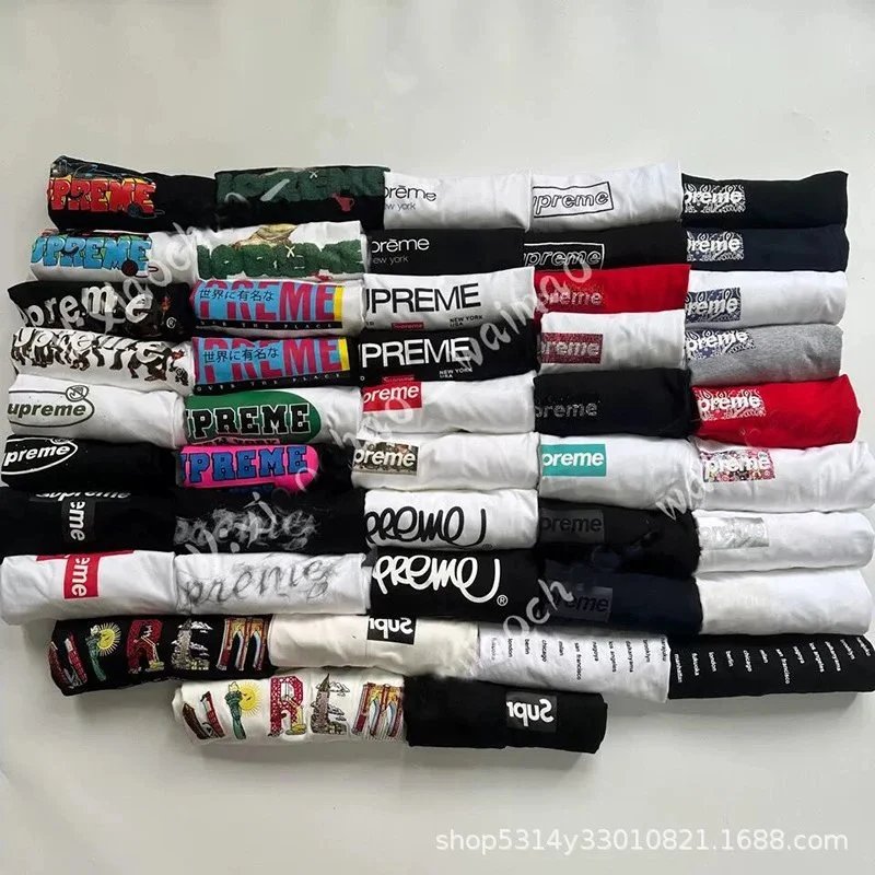 Supreme Black and White Graphic T-Shirt Combo Pack