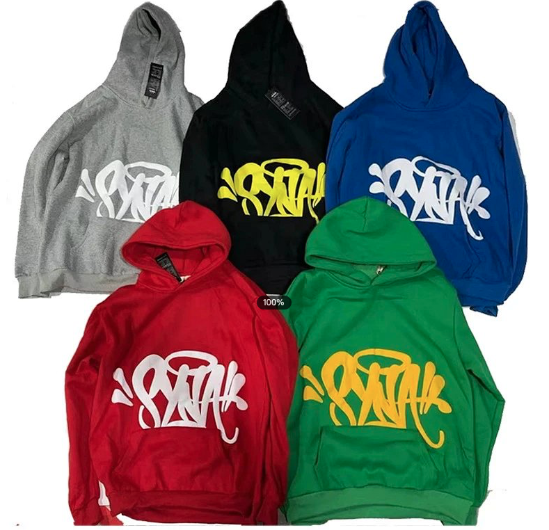 Graphic Hoodie Set Blue Red Green Streetwear