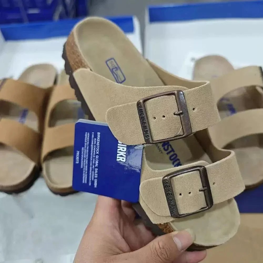 Birkenstock Boston Soft Footbed Beige Suede Clog Slippers product detail 10 in Litbuy spreadsheet finds