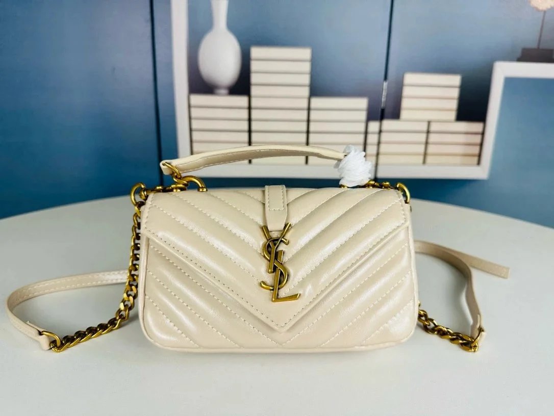 Saint Laurent Shoulder Bags Chain-Strap Flap — 026