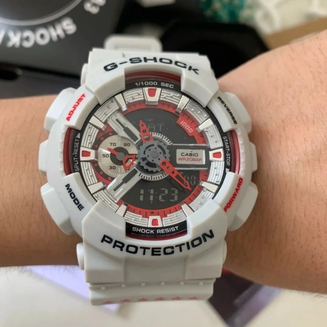 Casio Casio G-Shock GA-110 White/Red Watch White