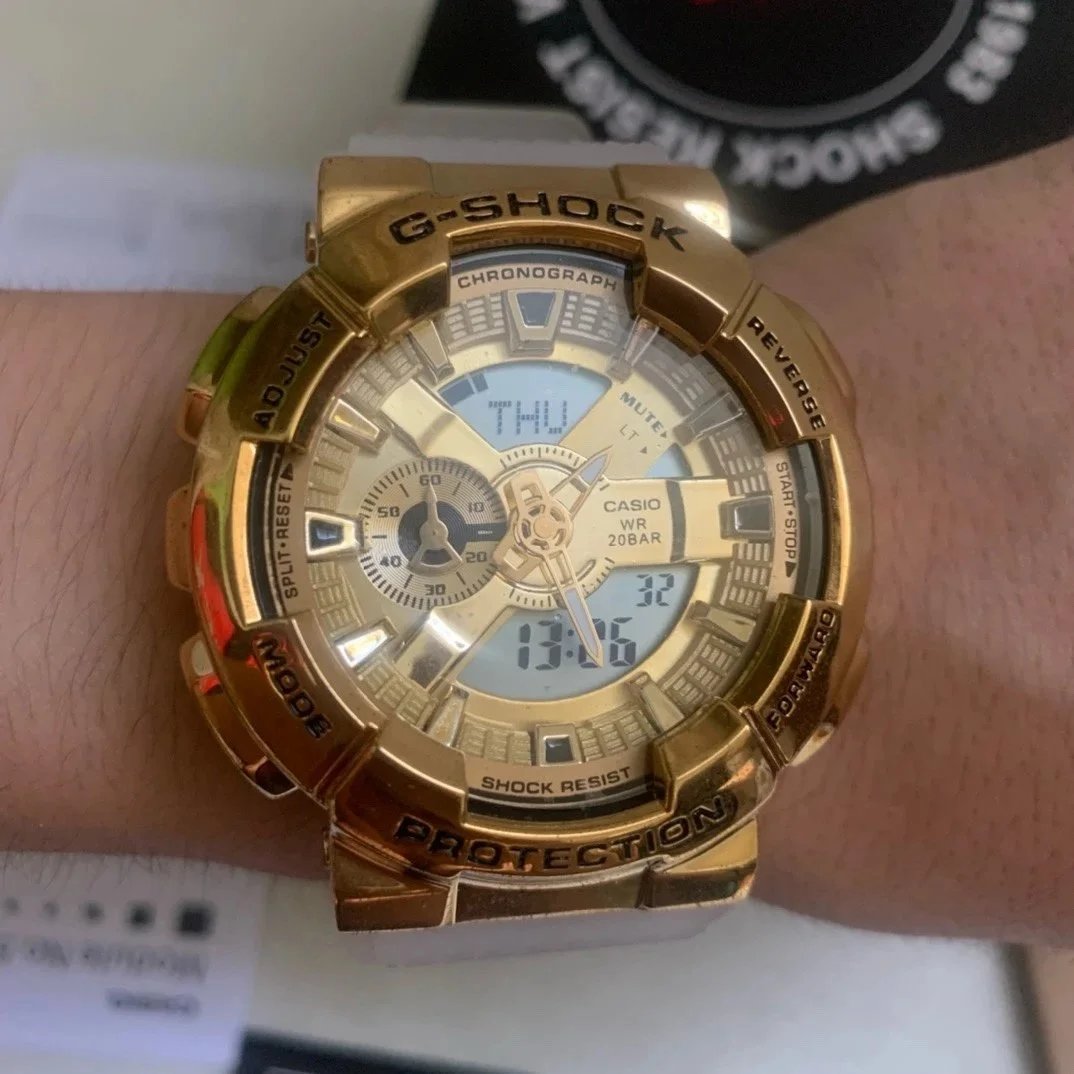Casio Casio G-Shock Gold-Tone Analog-Digital Watch Gold