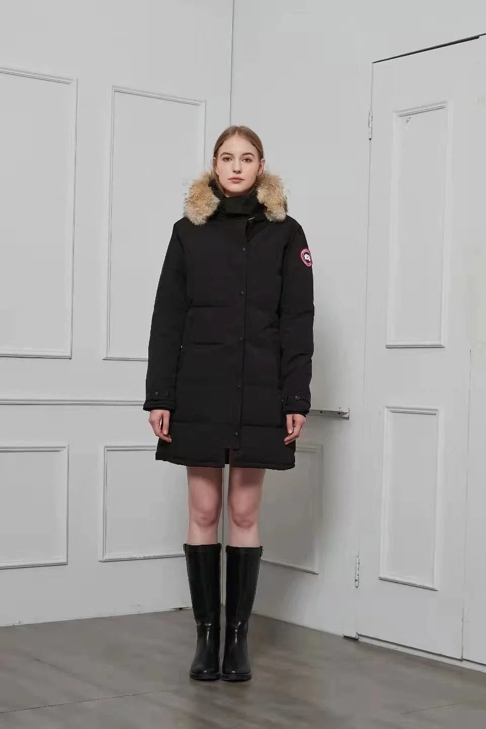 Moncler Camo Print Down Jacket Black Multicolor - 10