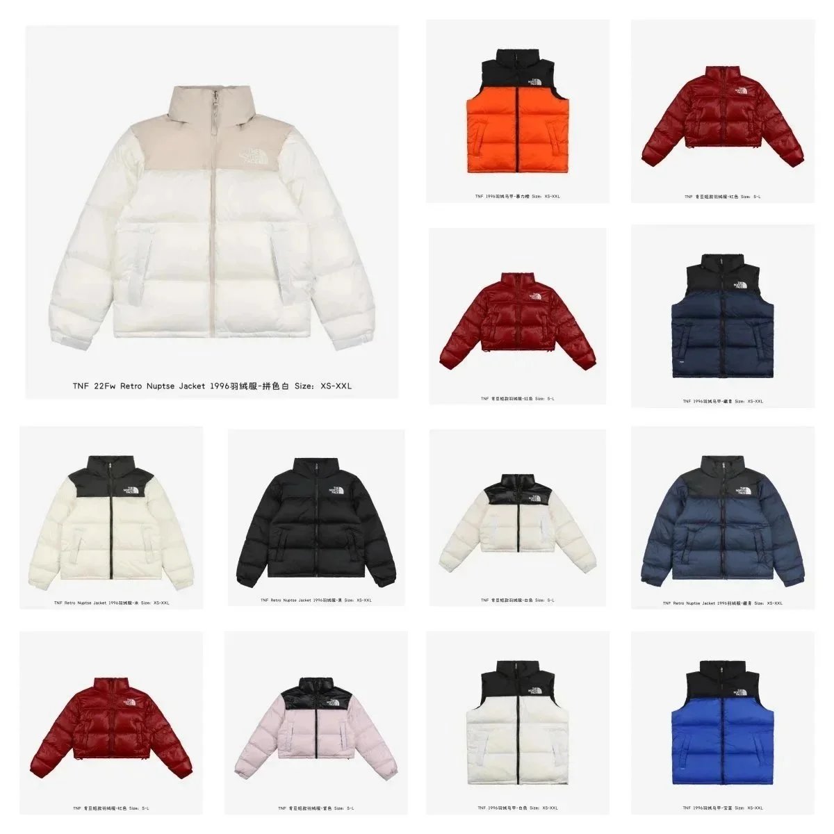 The North Face 22Fw Retro Nuptse Jacket 1996